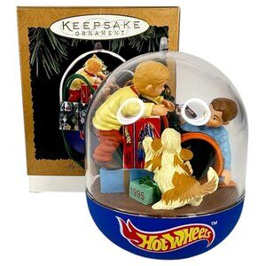 Hallmark Keepsake Xmas Ornament My First Hot Wheels 1995 Magic Light UNTESTED